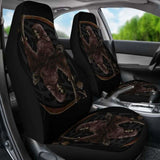 Set 2 Pcs Gothic Skull Car Seat Covers 172727 - YourCarButBetter