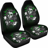 Set 2 Seat Cover Sugar Skulls 101207 - YourCarButBetter