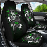 Set 2 Seat Cover Sugar Skulls 101207 - YourCarButBetter