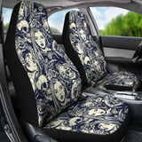 Set 2 Skull Car Seat Cover 101207 - YourCarButBetter