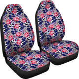 Set 2Pcs Sugar Skull Car Seat Covers 101819 - YourCarButBetter