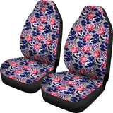 Set 2Pcs Sugar Skull Car Seat Covers 101819 - YourCarButBetter