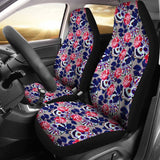 Set 2Pcs Sugar Skull Car Seat Covers 101819 - YourCarButBetter