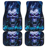 Set 4 Pcs Dragon Skull Car Mats 184610 - YourCarButBetter