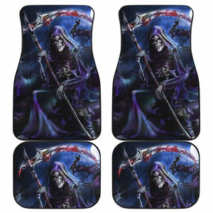 Set 4 Pcs Gothic Awesome Skull Car Mats 172727 - YourCarButBetter