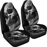 Set Of 2 Pcs Awesome Skull Car Seat Covers 101207 - YourCarButBetter