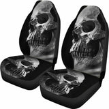 Set Of 2 Pcs Awesome Skull Car Seat Covers 101207 - YourCarButBetter