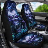 Set Of 2 Pcs Dragon Skull Seat Covers 101207 - YourCarButBetter