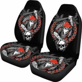 Set Of 2 Seat Cover Gothic Skulls 172727 - YourCarButBetter