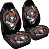 Set Of 2 Seat Cover Gothic Skulls 172727 - YourCarButBetter