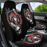 Set Of 2 Seat Cover Gothic Skulls 172727 - YourCarButBetter