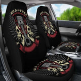 Set Of 2 Skull Wing - Will And Free Car Seat Covers Skull Car Seat Cover Gothic 172727 - YourCarButBetter