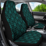 Set Of 2 Sugar Skull Car Seat Covers 101819 - YourCarButBetter