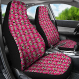 Set Of 2 Sugar Skull Seat Covers 101819 - YourCarButBetter