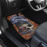 Set Of 4 Pcs Dragon Skull Car Mats 184610 - YourCarButBetter