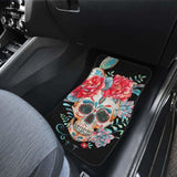 Set Of 4 Pcs Floral Car Mats 153908 - YourCarButBetter