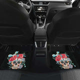 Set Of 4 Pcs Floral Car Mats 153908 - YourCarButBetter