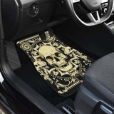 Set Of 4 Pcs Gothic Skull Car Mats 172727 - YourCarButBetter