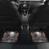 Set Of 4 Pcs Gothic Sugar Skull Car Mat 172727 - YourCarButBetter