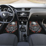 Set Of 4 Pcs Gothic Sugar Skull Car Mat 172727 - YourCarButBetter