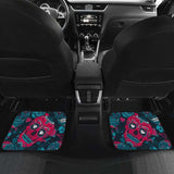 Set Of 4 Pcs Sugar Skull Car Mat 101207 - YourCarButBetter