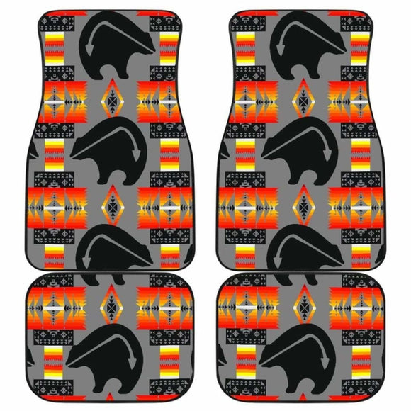 Seven Tribes Bear Grey Front And Back Car Mats (Set Of 4) 153908 - YourCarButBetter