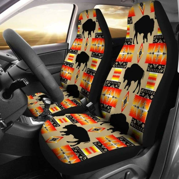 Seven Tribes Tan Buffalo Car Seat Covers 105905 - YourCarButBetter