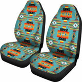 Seven Tribes Teal Car Seat Covers 105905 - YourCarButBetter