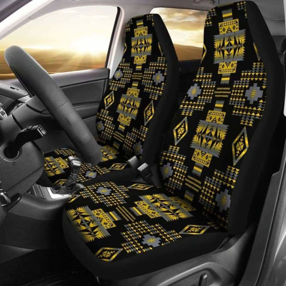 Seven Tribes Yellow Car Seat Covers 105905 - YourCarButBetter
