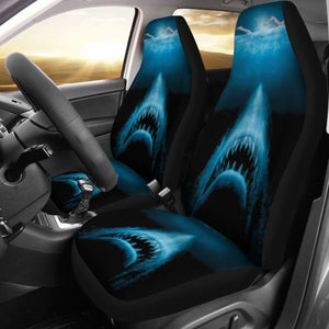 Shark Attacking A Female Swimmer Car Seat Covers 04 102802 - YourCarButBetter