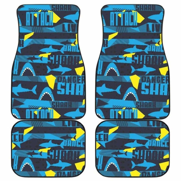 Shark Dangerous Front And Back Car Mats 102802 - YourCarButBetter