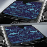 Shark Pattern Car Auto Sun Shades 085424 - YourCarButBetter