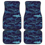 Shark Pattern Front And Back Car Mats 102802 - YourCarButBetter