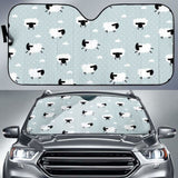 Sheep Polka Dot Cloud Pattern Car Auto Sun Shades 172609 - YourCarButBetter