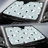 Sheep Polka Dot Cloud Pattern Car Auto Sun Shades 172609 - YourCarButBetter