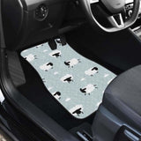 Sheep Polka Dot Cloud Pattern Front And Back Car Mats 143731 - YourCarButBetter