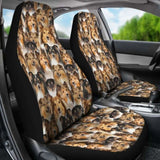 Shetland Sheepdog Full Face Car Seat Covers 221205 - YourCarButBetter