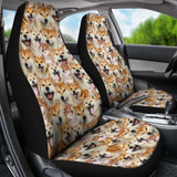 Shiba Inu Full Face Car Seat Covers 090629 - YourCarButBetter