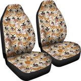 Shiba Inu Full Face Car Seat Covers 094201 - YourCarButBetter