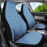 Shibori Blue And White Car Seat Covers Ethnic 154230 - YourCarButBetter