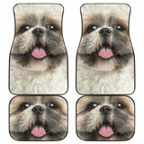 Shih Tzu Dog Car Floor Mats Funny Dog Face 112428 - YourCarButBetter