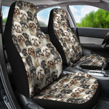 Shih Tzu Full Face Car Seat Covers 112428 - YourCarButBetter