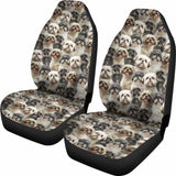 Shih Tzu Full Face Car Seat Covers 112428 - YourCarButBetter