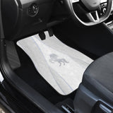 Shine Silver Horse Mustang Metallic Style Printed Amazing Gift Ideas Car Floor Mats 211407 - YourCarButBetter