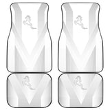 Shine Silver Horse Mustang Metallic Style Printed Car Accessories Car Floor Mats 211407 - YourCarButBetter