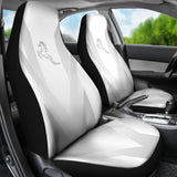 Shine Silver Horse Mustang Metallic Style Printed Car Accessories Car Seat Covers 211407 - YourCarButBetter