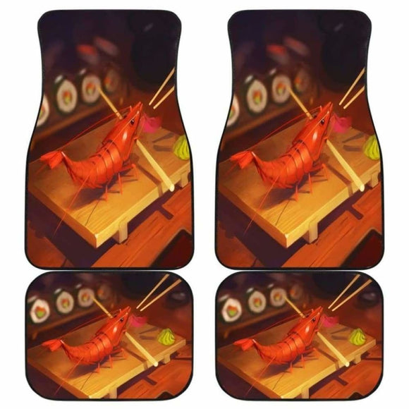 Shrim Food Sushi Cartoon Car Floor Mats 142711 - YourCarButBetter