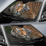 Siberian Tiger Amur Tiger Hd Car Sun Shade 172609 - YourCarButBetter