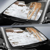 Siberian Tiger Amur Tiger Snow Hd Car Sun Shade 172609 - YourCarButBetter