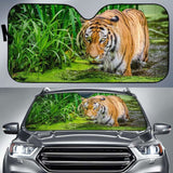 Siberian Tiger Forest 4K Car Sun Shade 172609 - YourCarButBetter